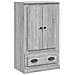 Credenza Grigio Sonoma 60x35,5x103,5 Cm In Legno Multistrato - Foto miniatura 2