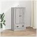 Credenza Grigio Sonoma 60x35,5x103,5 Cm In Legno Multistrato - Foto miniatura 1