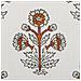 Set Di 2 Cuscini Omorika Cotone 45 X 45 Cm Bianco Trama Floreale - Foto miniatura 3