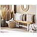 Set Di 2 Cuscini Omorika Cotone 45 X 45 Cm Bianco Trama Floreale - Foto miniatura 7