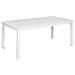 Tavolo Da Giardino Alluminio Bianco 180/240 X 90 Cm Skaloma - Foto miniatura 3