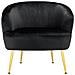 Paloma Sedia Accento In Velluto Nero - Foto miniatura 2