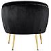 Paloma Sedia Accento In Velluto Nero - Foto miniatura 4
