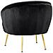 Paloma Sedia Accento In Velluto Nero - Foto miniatura 5