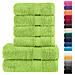 Set ASciugamani SOLUND 6 pz Verde Mela 600 gsm - Foto miniatura 2