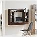 Scrivania A Parete Rovere Marrone 105x48x75cm Legno Multistrato - Foto miniatura 3