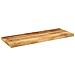 Piano Per Tavolo 70x20x3,8cm Rettangolare Legno Di Mango Grezzo - Foto miniatura 2