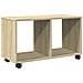 Mobiletto Con Ruote Rovere Sonoma 72x33x42,5 Cm In Truciolato - Foto miniatura 2