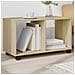 Mobiletto Con Ruote Rovere Sonoma 72x33x42,5 Cm In Truciolato - Foto miniatura 1