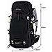 Advance 60+5l Zaino Trekking Colore: Marittimo - Foto miniatura 4