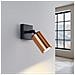 Lampada A Parete Winx Nero /rame Sl. 1374 - Moderno Lampade Da Parete Nero /rame 18.5x8x8 Cm - Foto miniatura 3
