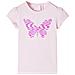 Maglietta da Bambina Maniche Aletta Rosa Tenue 116 - Foto miniatura 1
