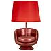 Lampada Da Tavolo Poltrona 1 - Rosso - Poliresina - 26x26x43 Cm - Foto miniatura 1