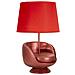 Lampada Da Tavolo Poltrona 1 - Rosso - Poliresina - 26x26x43 Cm - Foto miniatura 2