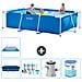 Piscina Fuori Terra - Rettangolo - 300x200x75 Cm - Blu - Include Accessori Coordinati A150 - Foto miniatura 1