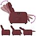Poltrona Reclinabile Elettrica Rosso Vino in Similpelle - Foto miniatura 7