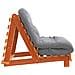 Divano Letto Futon con Materasso Marrone Cera 90x206x11cm Pino - Foto miniatura 6