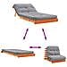 Divano Letto Futon con Materasso Marrone Cera 90x206x11cm Pino - Foto miniatura 8