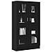 Libreria Nera in Finitura Rovere di  82,5x30,5x150 cm in Legno Ingegnerizzato - Foto miniatura 3