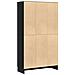 Libreria Nera in Finitura Rovere di  82,5x30,5x150 cm in Legno Ingegnerizzato - Foto miniatura 6