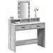 Tavolo da trucco con luci LED Grigio Sonoma 100x41x140 cm - Foto miniatura 3
