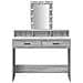 Tavolo da trucco con luci LED Grigio Sonoma 100x41x140 cm - Foto miniatura 5
