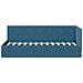 Cornice del letto ad angolo Blu 80 x 200 cm Velluto - Foto miniatura 5