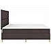 Letto a molle con materasso Marrone scuro 200 x 200 cm Tessuto - Foto miniatura 9
