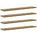 Scaffale 4 pcs Marrone 100 x 20 x 1.5 cm Legno multistrato - Foto miniatura 1