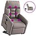 Poltrona Alzapersona Massaggiante Elettrica Tortora in Tessuto - Foto miniatura 1