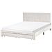 Letto Con Cassetti Contenitori Velluto Lonzac 160 X 200 Cm Bianco Sporco - Foto miniatura 3