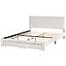 Letto Con Cassetti Contenitori Velluto Lonzac 160 X 200 Cm Bianco Sporco - Foto miniatura 4