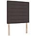 Letto a molle con materasso Marrone scuro 90 x 190 cm Tessuto - Foto miniatura 1
