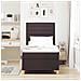 Letto a molle con materasso Marrone scuro 90 x 190 cm Tessuto - Foto miniatura 5