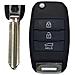 Guscio Di Ricambio Per Chiave Auto A 3 Pulsanti Compatibile Con Hyundai E Kia - Foto miniatura 1