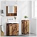 Set di mobili per il bagno con cassetto 3 pcs Legno vecchio - Foto miniatura 4