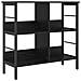 Libreria Rovere Nero 82 x 32 x 79 cm Legno multistrato - Foto miniatura 1