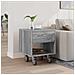 Comodino Grigio Sonoma 40,5 x 40 x 48 cm Legno multistrato - Foto miniatura 4