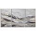Trittico Su Tela Monty Paesaggio Astratto Grigio E Oro Set 3 Pezzi 150x80 Cm - Foto miniatura 1