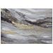 Trittico Su Tela Monty Paesaggio Astratto Grigio E Oro Set 3 Pezzi 150x80 Cm - Foto miniatura 2