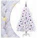 Albero di Natale Artificiale con Rami Pieghevoli Bianco 150 cm - Foto miniatura 1