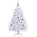 Albero di Natale Artificiale con Rami Pieghevoli Bianco 150 cm - Foto miniatura 3
