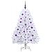 Albero di Natale Artificiale con Rami Pieghevoli Bianco 150 cm - Foto miniatura 4