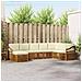 Set divani 8 pcs Naturale e Crema Legno di Acacia Massello - Foto miniatura 2