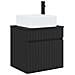 Mobile lavabo da parete Nero 49 x 41 x 63 cm - Foto miniatura 1