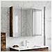 Mobiletto per specchio da bagno Legno vecchio - Foto miniatura 4