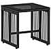 Set di Mobili da Esterno 7 pcs Nero e Bianco Crema polyrattan - Foto miniatura 6