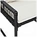 Set di Mobili da Esterno 7 pcs Nero e Bianco Crema polyrattan - Foto miniatura 9