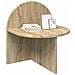 Comodino Rovere Sonoma 40 x 35,5 x 45,5 cm Legno ingegnerizzato - Foto miniatura 3