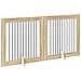 Cancello per cani pieghevole con supporti 2 pcs Rovere Sonoma - Foto miniatura 3
